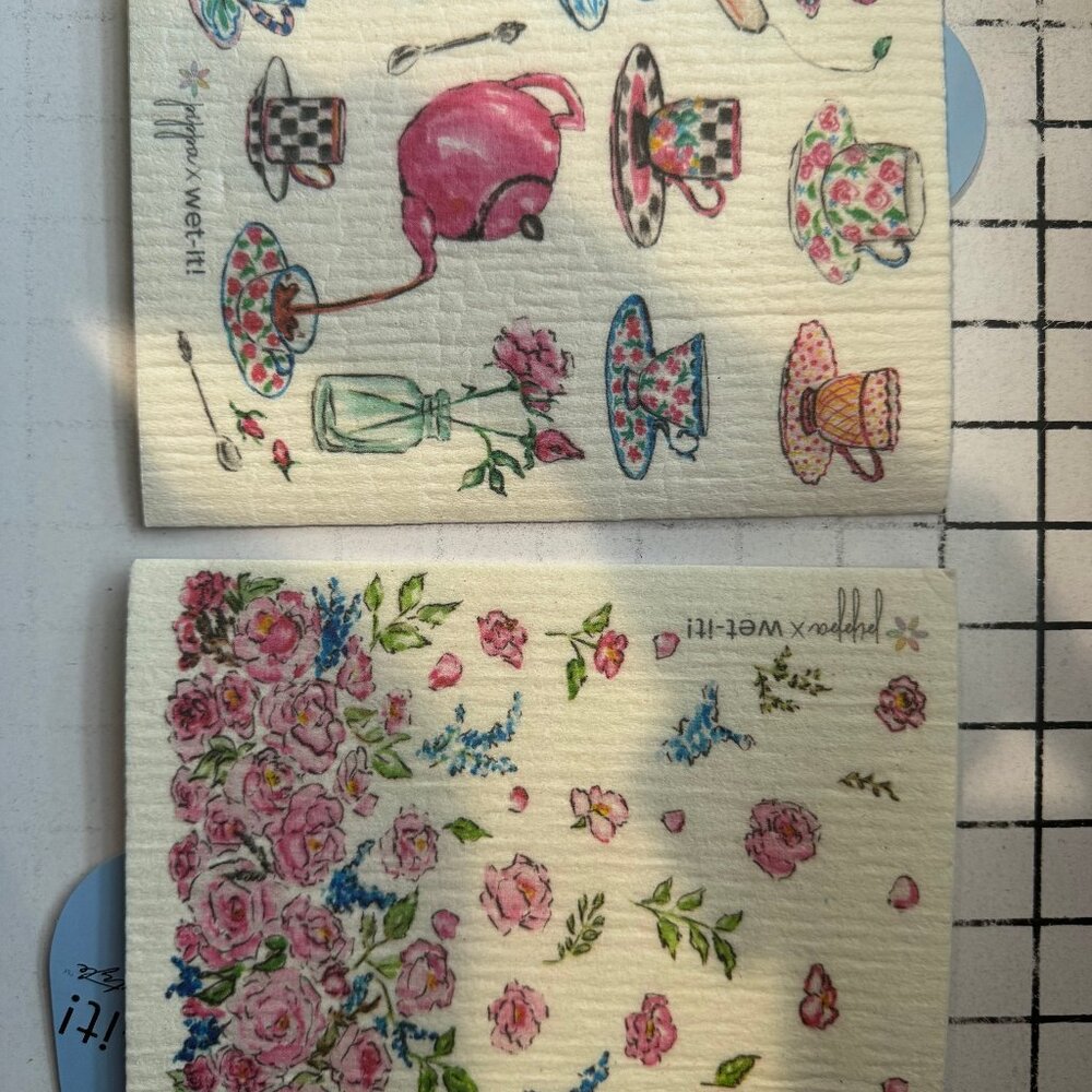 Wet-It! Swedish Treasures Dishcloth & Cleaning Cloth -Set of 2